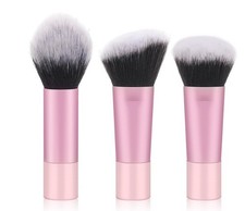 3PCS Travel Kabuki Makeup Brush Set for Foundation Contour