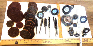 Wire Wheel Brushes Discs Assortment 39pc Metal Grinding Weiler Osborn China Mix