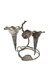 Mappin & Webb Silver Plate Epergne Art Nouveau Leaf Design T2650 W12