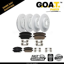 Front & Rear Rotors + Ceramic Disc Brake Pad Kit for 2011-2015 Chevy Cruze