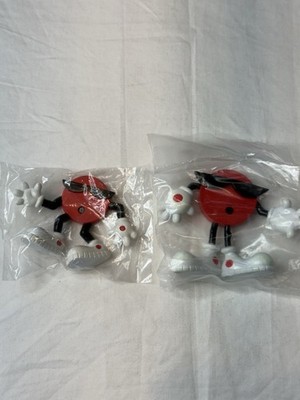 Authentic 1988 COOL SPOT 7-up 7up Fridge Magnet & Poseable  7up Figure Lot Of 2