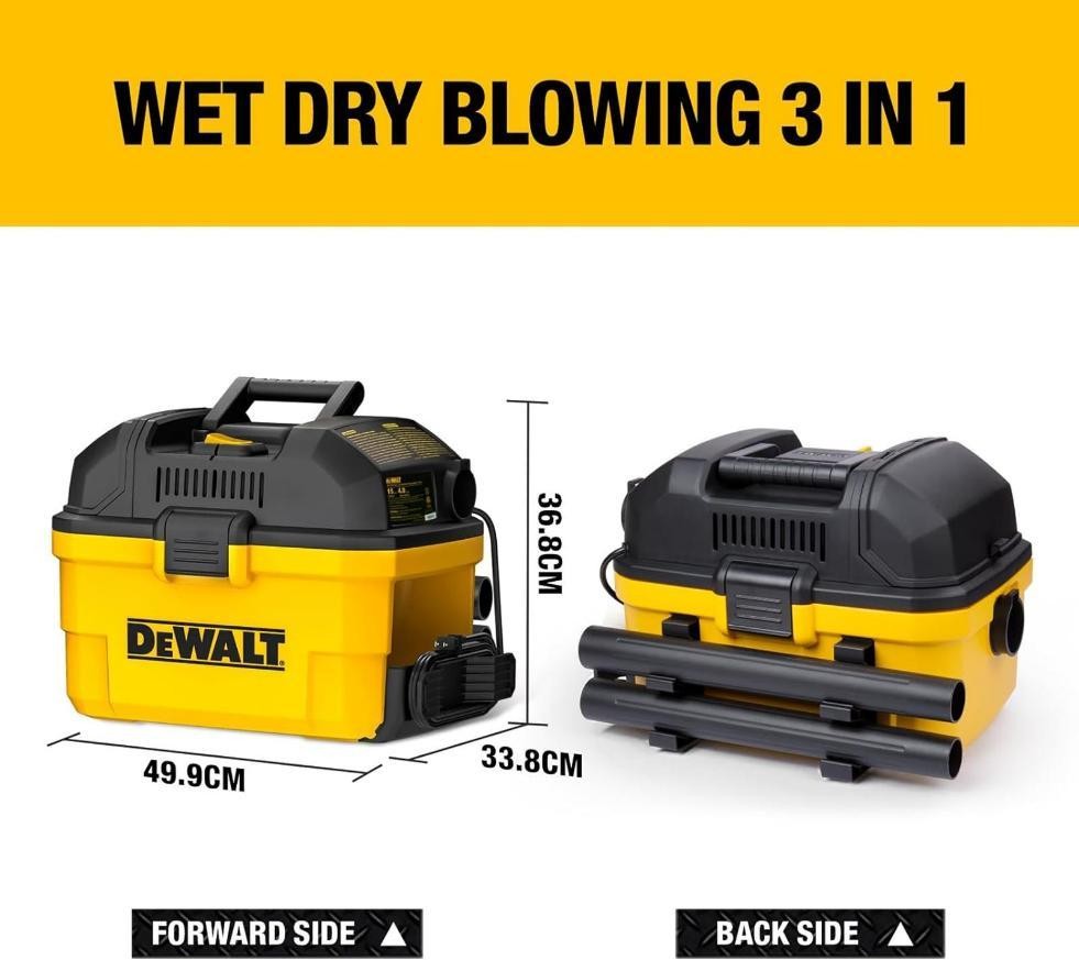 15L 1000W Tool Box Wet & Dry Vacuum Cleaner 230V - DXV15T DEWALT