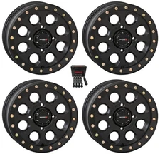 System 3 SB-7 Black ATV Wheels 15x7/15x10 Polaris Sportsman / RZR / Ranger