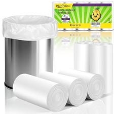 Small Trash Bags 4 Gallon 200 Counts-Rishipahu Biodegradable 4 Gallon Trash B...
