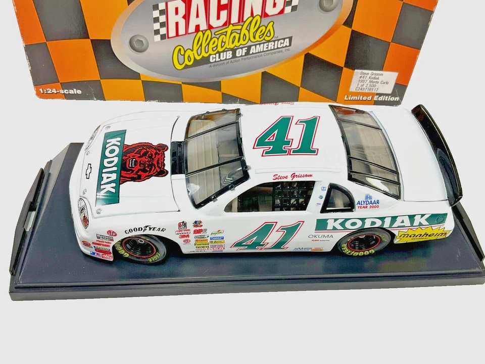 Action, 1997 Monte Carlo, Steve Grissom #41, Kodiak, coche de carreras fundido a presión 1:24 Foto 3 de 4