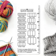 Quick Gauge Ruler for Knitting and Crochet   Effortless Stitch 1PCS
