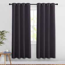 NICETOWN Greyish Purple Doorway Curtains 78" Length, Thermal Blackout, Grommet T