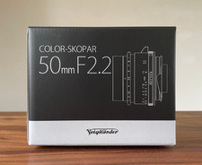 Voigtlander COLOR-SKOPAR 50mm F2.2 VM Black New in Box from Japan