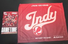 Indiana Fever Opening Day Rally Towel & Gametime Program 5/9/26. Caitlin. Raven.