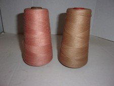 SEWING/SERGER THREAD 2 CONES SHADES OF BROWN 12,000 YARDS