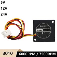 3010 DC Brushless 5V 12V 24V Turbo Blower Silent Cooling Fan Hydraulic Bearing
