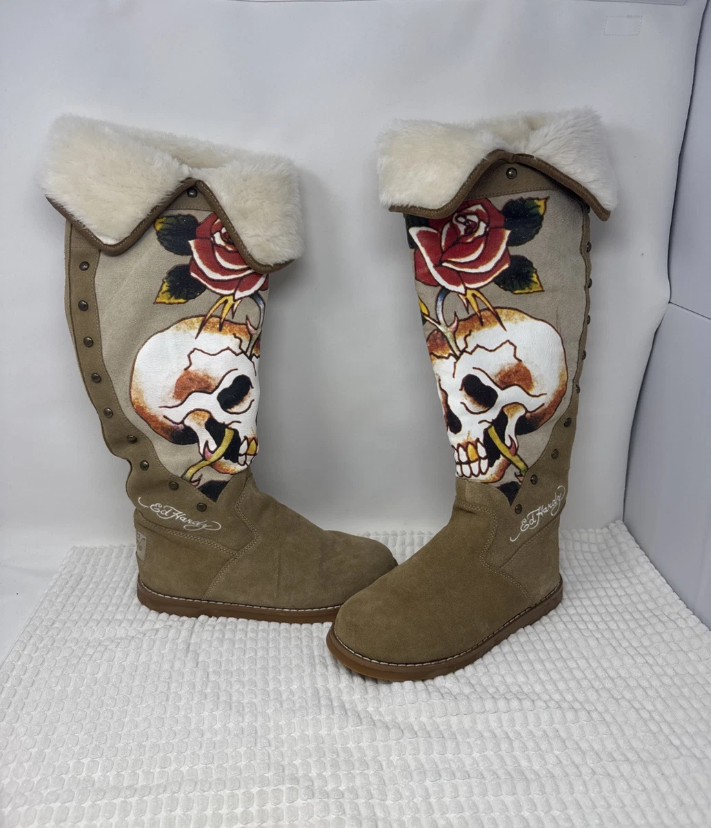 Ed Hardy Brown Winter Boots for Women for sale | eBay