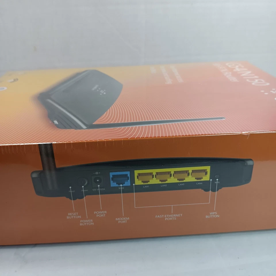 Belkin G54/N150 Wireless Wi Fi N Router 4 LAN Port Up to 150Mbps - Image 3 of 4