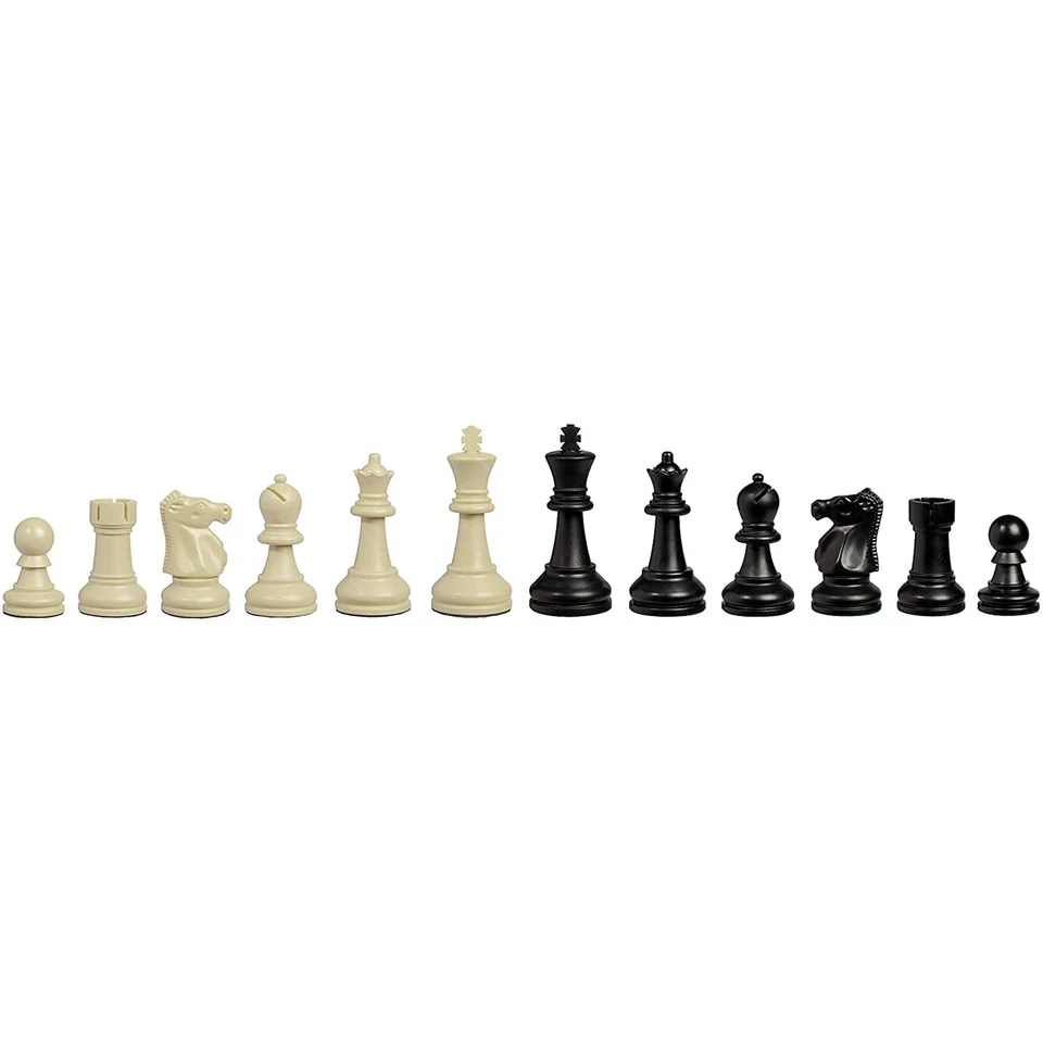Bobby Fischer Ultimate Tournament Chess Pieces, 3.75 in. King, Over 3.9 lbs. - Image 4 of 4
