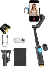 Gimbal Stabilizer for Iphone W/Ai Tracking Module Fill Light, 3-Axis Anti-Shake
