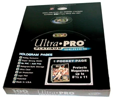 100 Ultra PRO Platinum 1-Pocket 8.5x11 Pages Sheets Protectors Binder 8-1/2"x11"