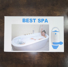 BEST SPA Foot Bath Bubble Spa, Adjustable Jet Nozzle, White/Blue