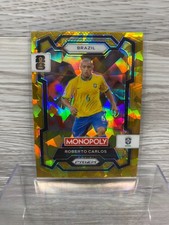 2026 Panini Prizm Monopoly FIFA World Cup Gold Ice #17 ROBERTO CARLOS