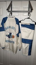 Charolette Hornets Vintage 90s Size XL Jacket Sweatpants Set Rare Find NBA