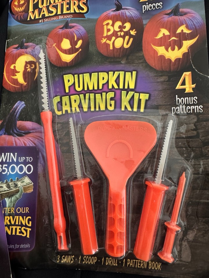 Halloween Pumpkin Carving Bundle - Carving Tools + Stencils. | eBay
