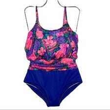 Vintage 80's Catalina Floral Paradise Swimsuit