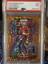 2020 Panini Prizm Tom Brady #255 Orange Disco Prizm Tampa Bay Buccaneers