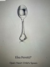 TIFFANY & CO. Elsa Peretti 925 Sterling Vintage Open Heart Baby Spoon, LOVELY!! — photo 2