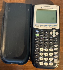 Texas Instruments TI-84 Plus Graphing Calculator with slide cover - TESTED