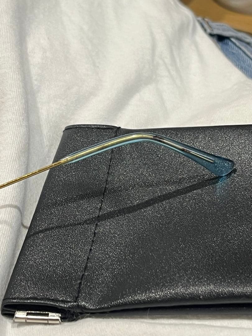 TMT Teardrop Gold x Light Blue Lens Love at first (with bonus item