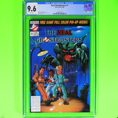 Real Ghostbusters #1 CGC 9.6 White pages (NOW 1988) KEY 1st GHOSTBUSTERS  RARE