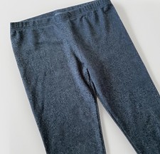 Women's Leopard Print Leggings Stretch Ankle Pants Size M Dark Gray / Black