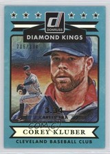 2015 Panini Donruss Diamond Kings Stat Line Career 206/334 Corey Kluber #8 0w8
