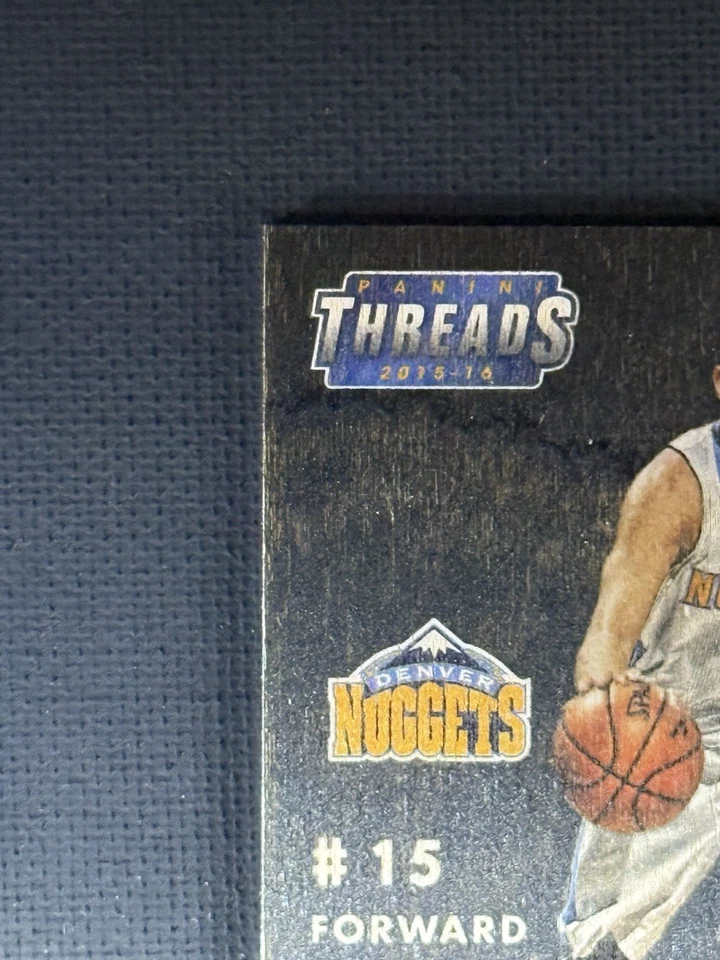 2015-16 Panini Threads NIKOLA JOKIC Wood Rookie RC #286 SSP Denver Nuggets - Image 4 of 4