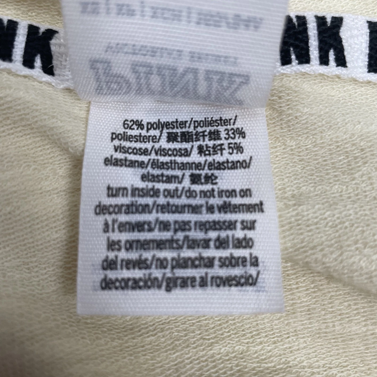 UNDERCOVER Felpa ROSA Victoria's Secret con cappuccio donna XS pullover leggera tempo libero felpa