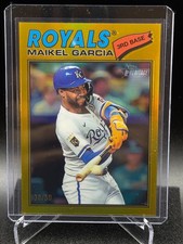 Maikel Garcia 2026 Topps Heritage Chrome Gold Refractor #38/50 - Texas Rangers