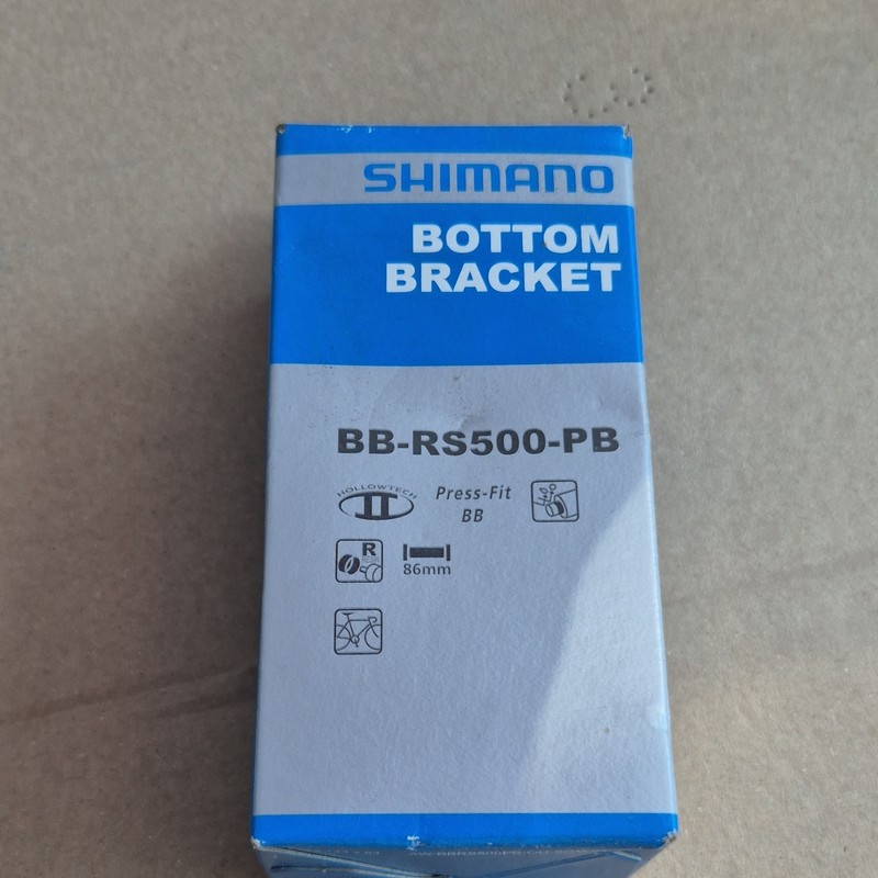Shimano BB-RS500-PB Press-Fit BB86 Hollowtech II Bottom Bracket 86mm Silver