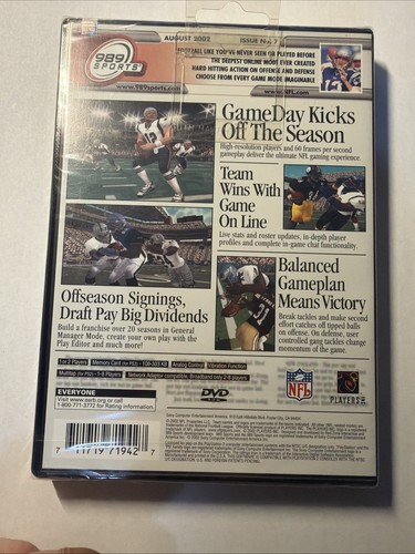 NFL GameDay 2003 Football (Sony Playstation 2 PS2) - BRAND NEW FACTORY SEALED - Picture 2 of 8