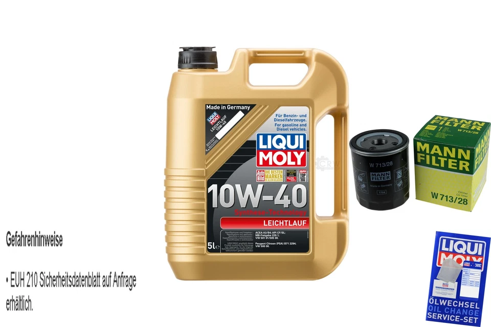 Kit para Inspección Filtro Liqui Moly Aceite 5L 10W-40 Rover 100 Cabrio XP 114 - Imagen 3 de 4
