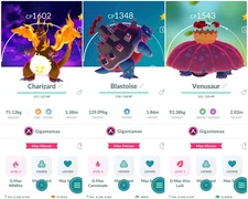 Pokémon GO All Gigantamax Background Trade-Registered-20K-Stardust/Unregisterd