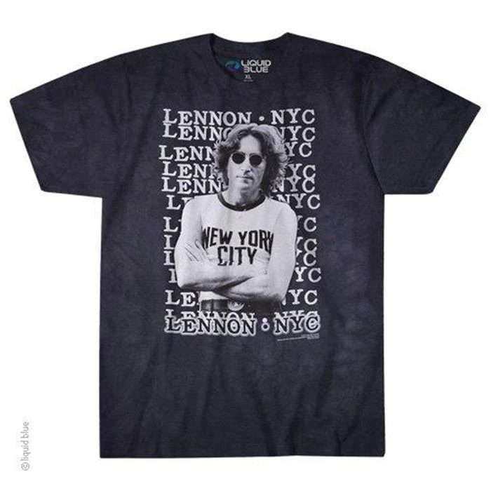 T-Shirt Tie-Dye Officiel Licencié - John Lennon - NYC Rock Import Beatles - Photo 1/1