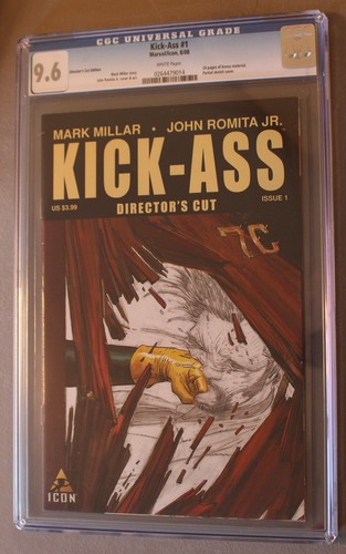 KICK-ASS 1-E DIRECTOR'S CUT Variant 1st Dave Lizewski 2008 1st Print CGC NM+ 9.6