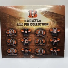 2010 Cincinnati Bengals 12 NFL Pins Set Carson Palmer Maualuga Chad Johnson RARE