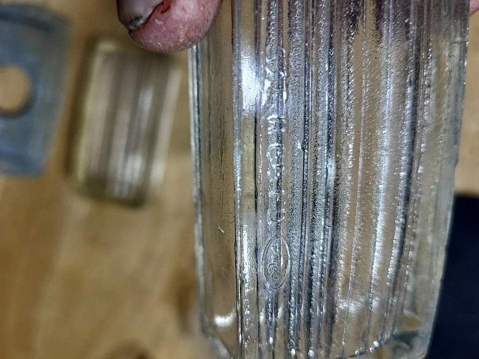 NOS 1966 Ford Galaxie Tail Light Center Reverse Light LENSES-SAE R 66 FD Glass  - Image 4 of 4