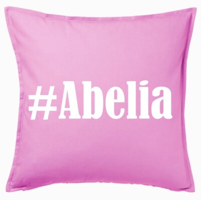 #Abelia Kissenbezug Pink Ich Liebe Abelia 100018