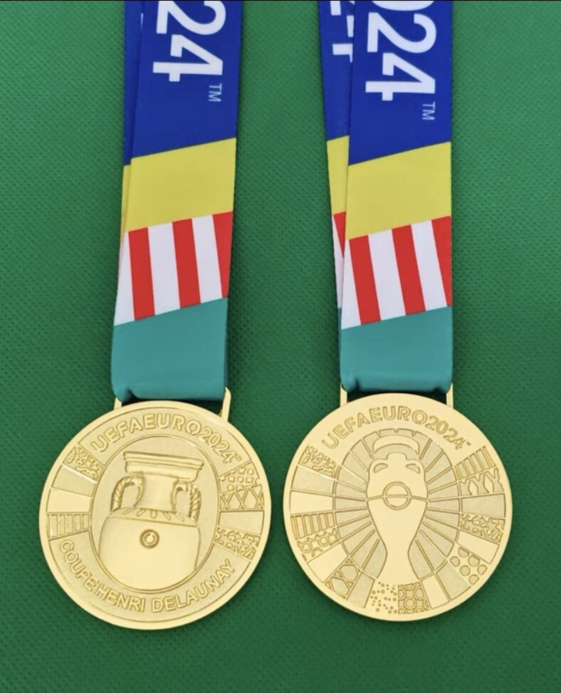 1:1 Replica UEFA EURO 2024 Champions  Final Gold & Silver Medal