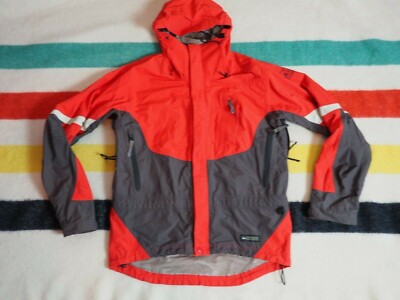 Y2k REI E1 Elements Red Gray Hooded Winter Ski Outdoor Jacket Mens S Small EUC