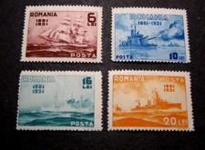 Romania Stamp Scott# 396-399 Naval Ships 1931 MH  C401