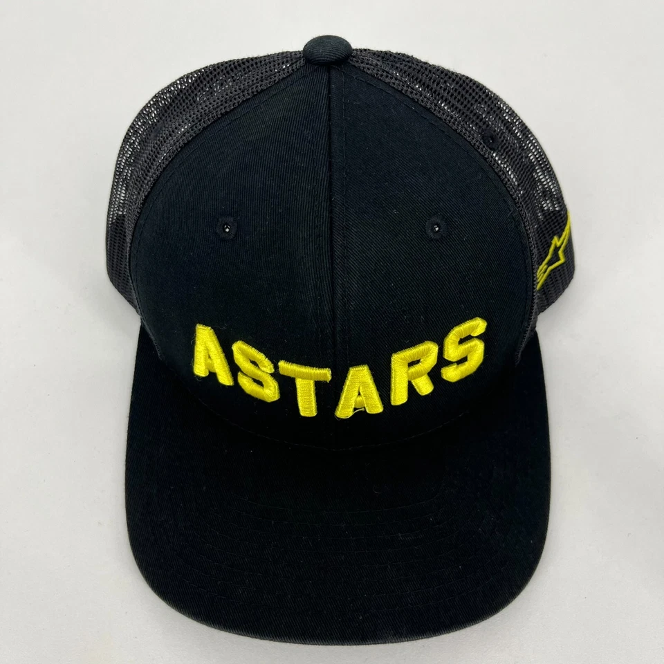 Gorra Alpinestars Snapback Para Hombre Talla Única Negra Camionero Malla Espalda Logo Carreras Foto 2 de 4