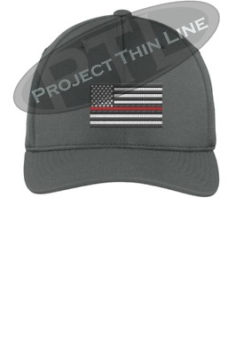 Thin RED Line American Flag Firefighter Flex Fit Baseball TRUCKER HAT Choose 