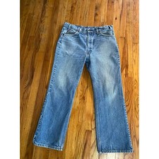 Vintage orange tab Levi  s 530 A 38 36 x 29 straight leg jeans